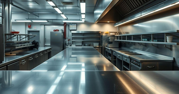Bancadas de Inox para Cozinha Industrial em BH: Vantagens e Tipos