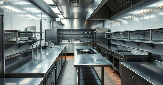 Bancadas de Inox para Cozinha Industrial BH Resistência