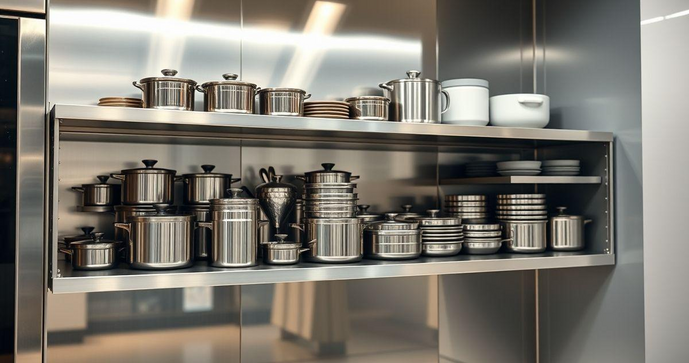 Estante aço inox ideal para sua cozinha ou área externa Estante aço inox ideal para sua cozinha ou área externa