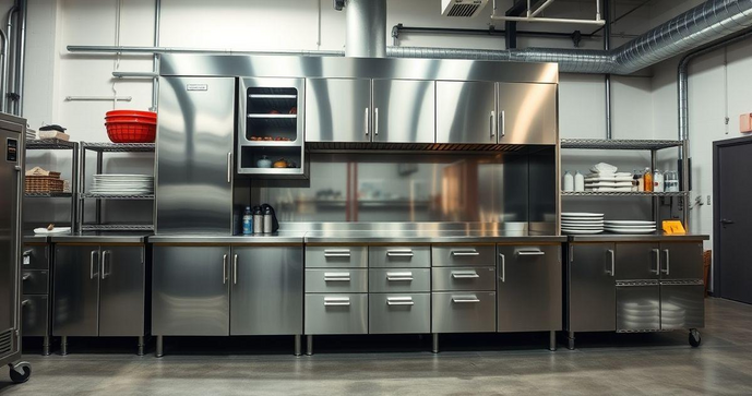 Armário Inox para Cozinha Industrial: A Revolução na Organização e Estilo Armário Inox para Cozinha Industrial: A Revolução na Organização e Estilo