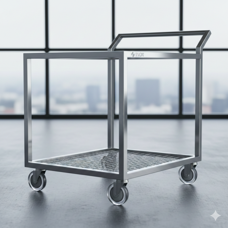 Como um Carrinho Esqueleto de Inox Pode Otimizar a Produtividade da Sua Cozinha Industrial