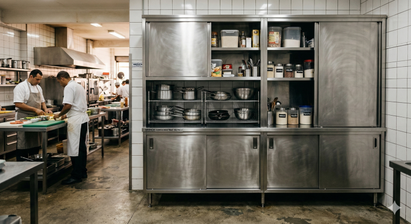 Armário Inox para Cozinhas Industriais: Vantagens que Otimizam seu Espaço de Trabalho